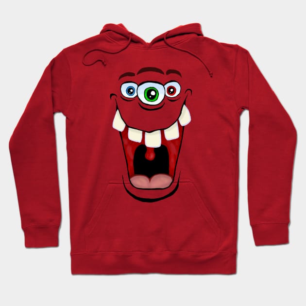 Three Eyed Monster Hoodie by MalcolmKirk